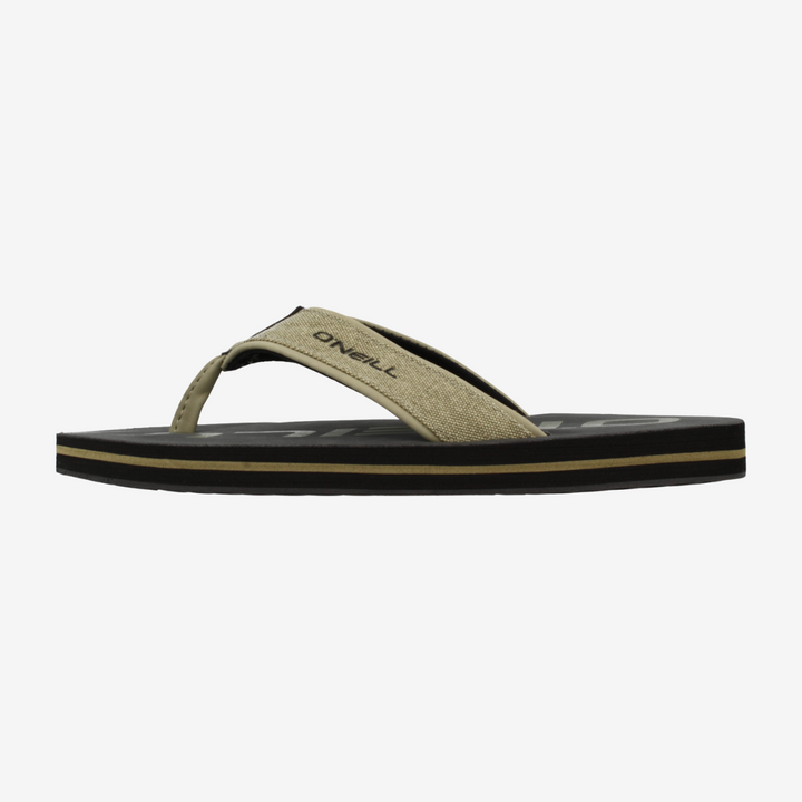 Flip-flop sandal with 'O'Neill' branding on a white background