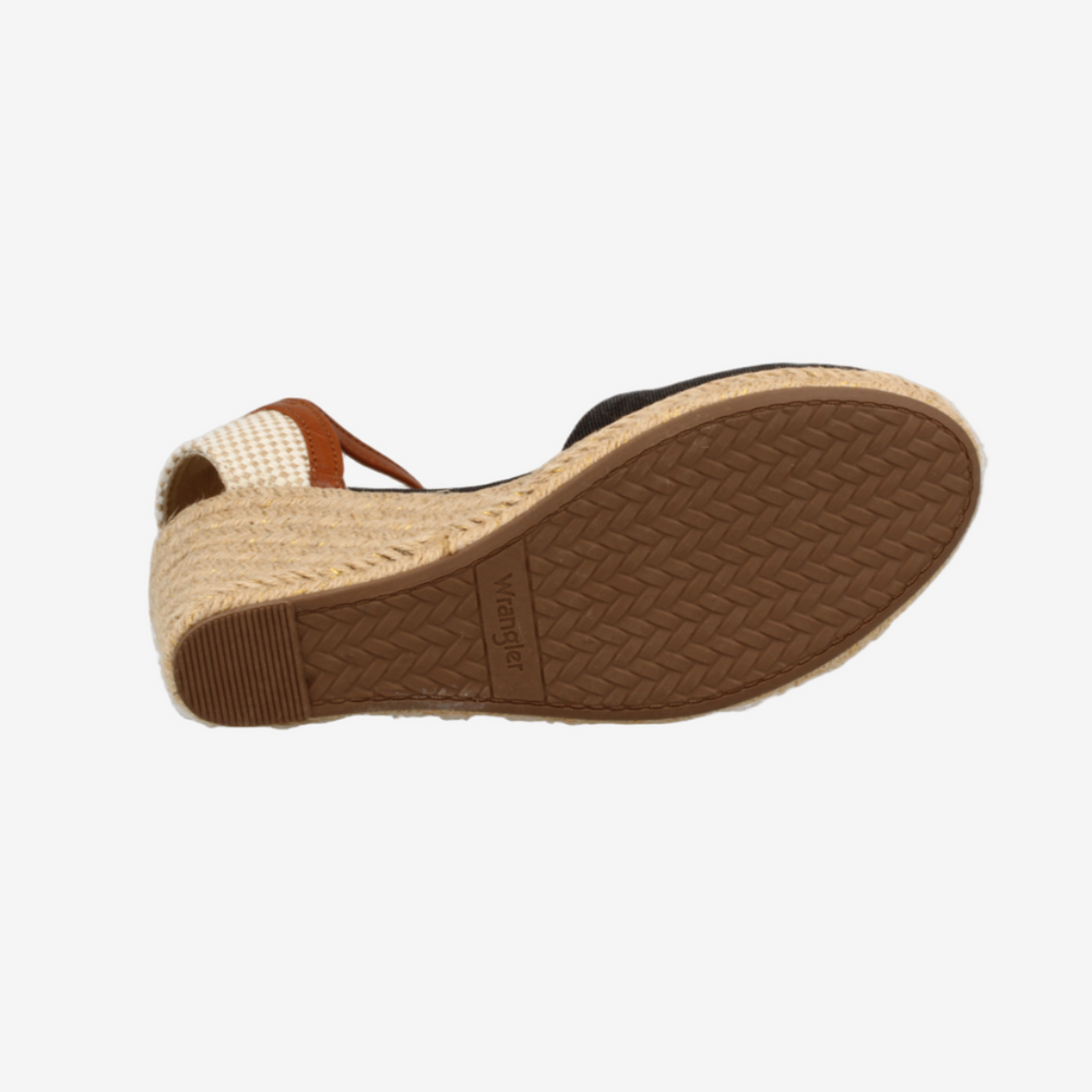 Wedge sandal sole on a white background