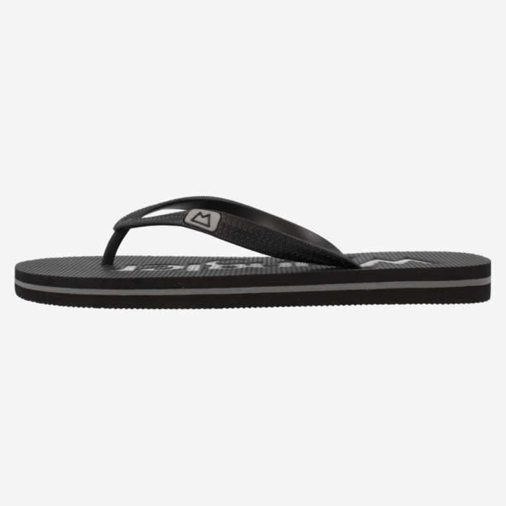 Black sandal on a white background