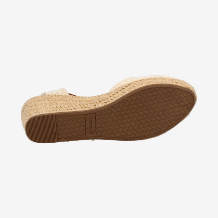Brown sandal sole on a white background