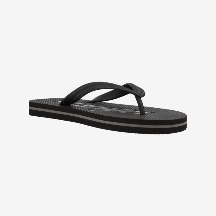 Black sandal on a white background