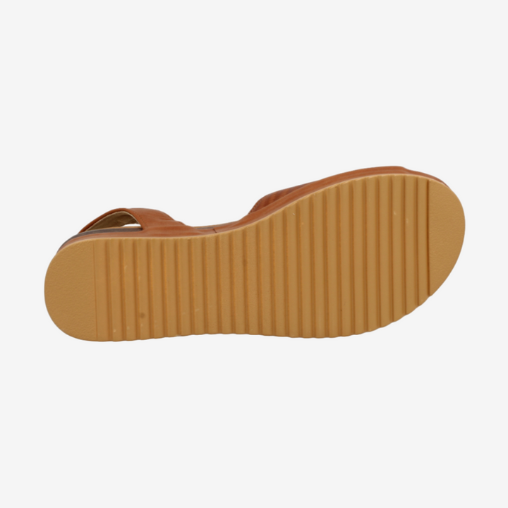 Brown sandal sole on a white background