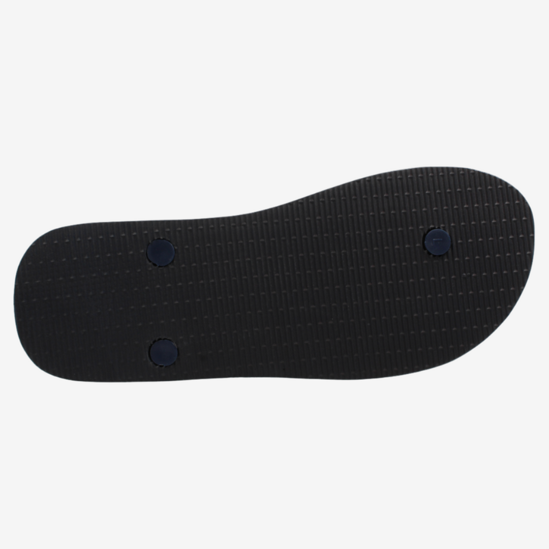 Black shoe insole on a white background