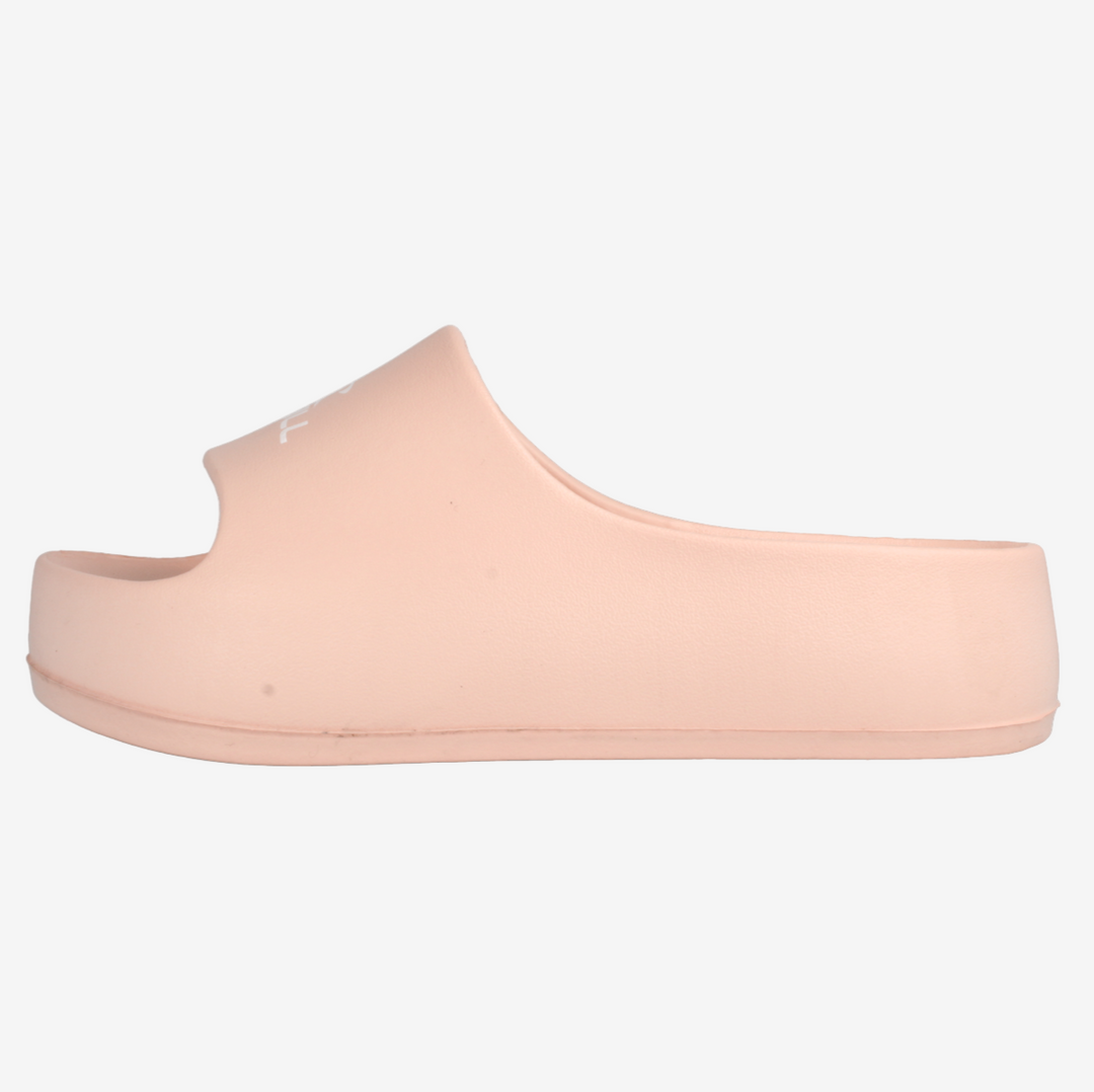 Beige sandal on a white background