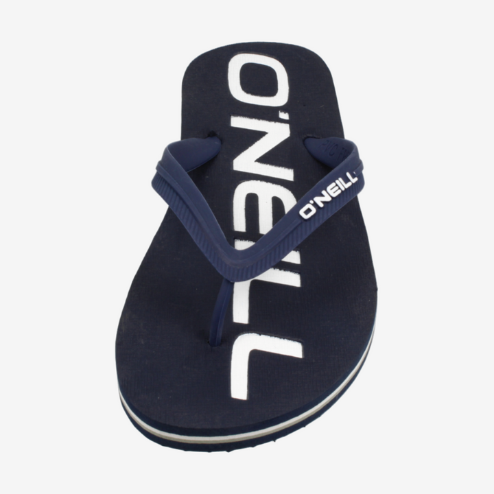 Navy blue sandal with 'O'Neill' branding on a white background