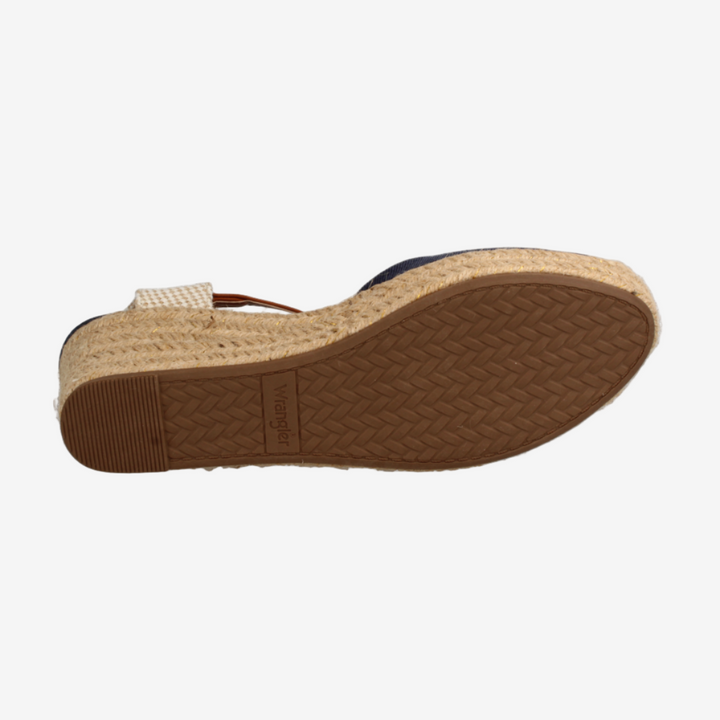 Wedge sandal sole on a white background