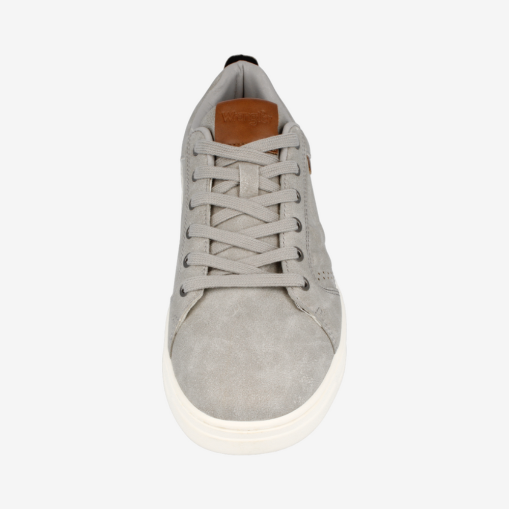 Gray sneaker on a white background