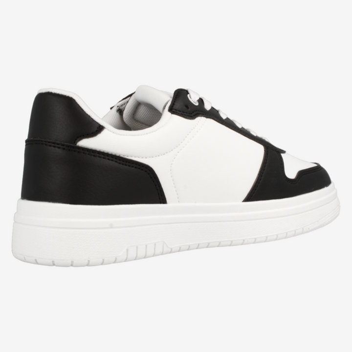 Black and white sneaker on a white background